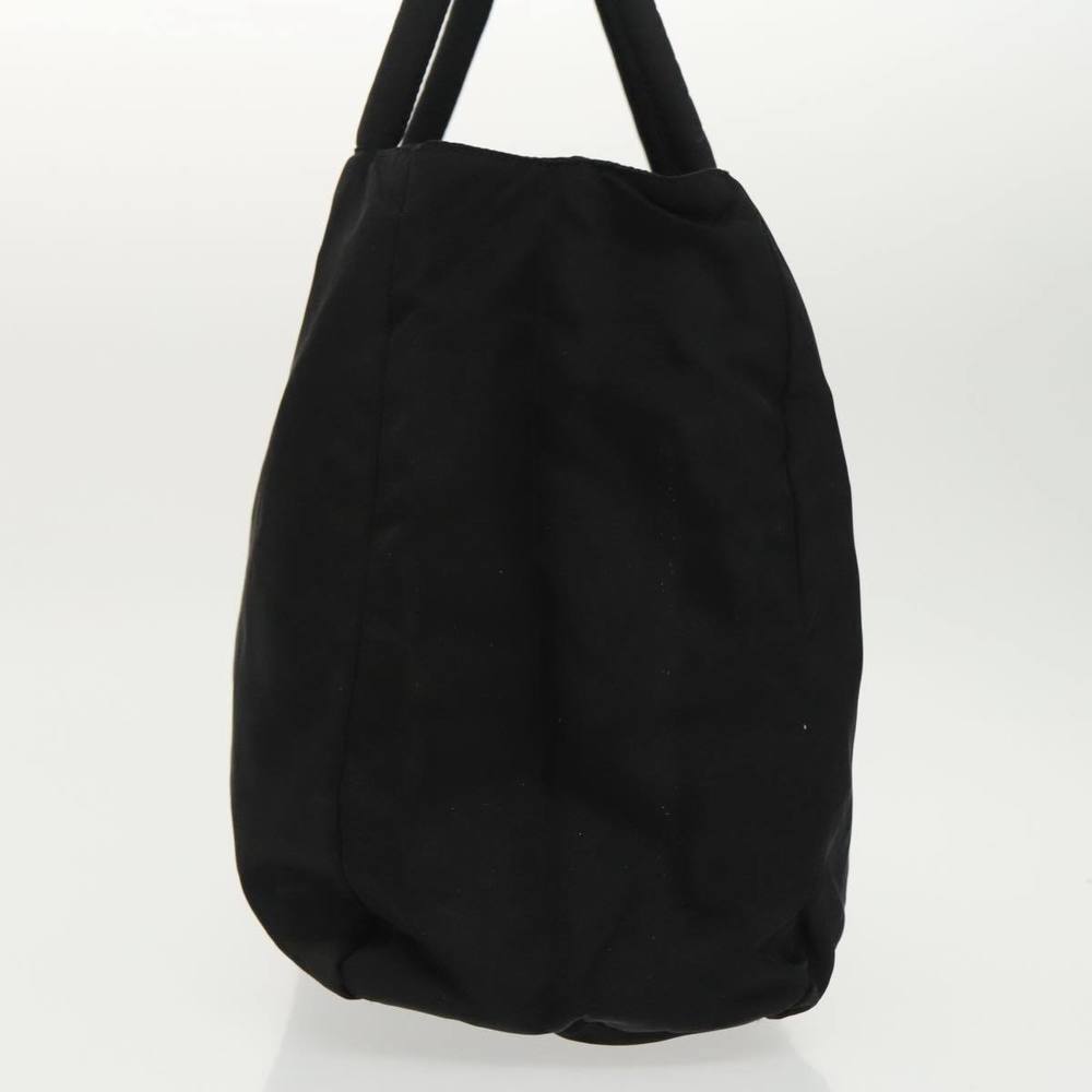PRADA Hand Bag Nylon Black Silver Auth 97691 - Picture 3 of 16